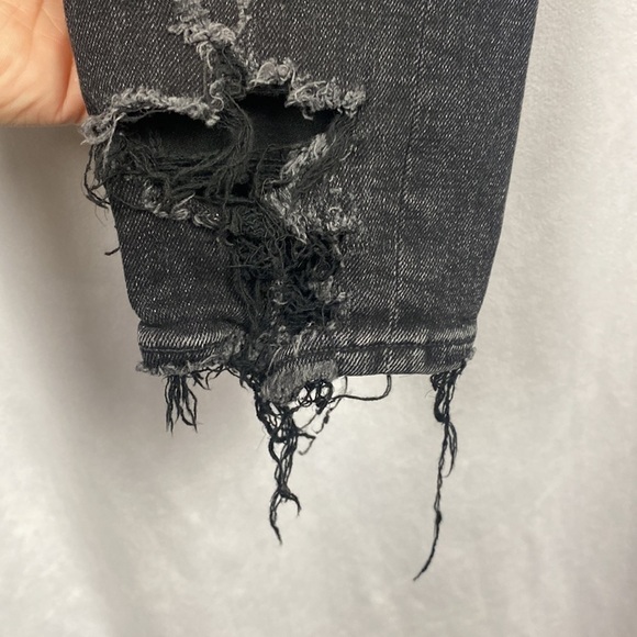 AGOLDE Sophie Mid Rise Skinny Crop Temple - Black Jeans - Size 28 - Picture 8 of 15